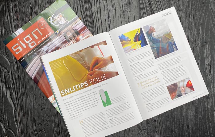 folie snijden sign plus